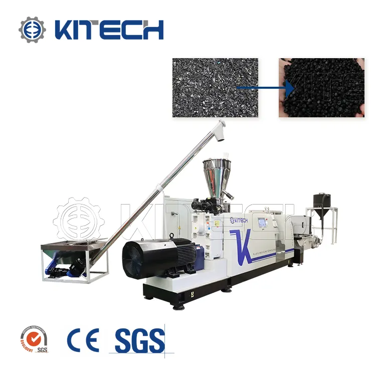 Kitech Reciclaje y peletización de gránulos de PVC que hace la máquina Máquina de reciclaje de PVC