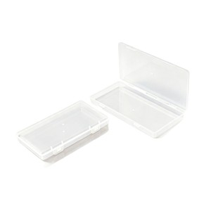 Transparent Plastic Storage Box Rectangular PP Flip Top Lightweight Jewelry Case Card Box With Lid For Organizing Small Items - Product Image 3
