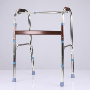 Hengshunhe <b>Walker</b> Stainless Steel Folding With Seat And Wheels For <b>Elderly</b> Rehabilitation Assistance - Product Image 3