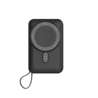 Magnetische Kabellose Aluminiumlegierung 5000mAh/10000mAh LED-Anzeige Schnellladung 2-in-1 Schnell-Ladegerät Powerbank mit Halterung