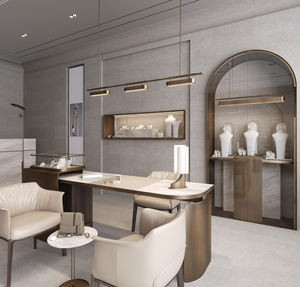 Exhibidor de Joyería de Madera de Lujo con Iluminación LED, Ecológico y Resistente para Tiendas o Diseño de Comercios - Product Image 6