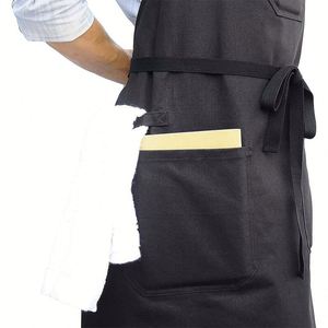 Tablier de chef en toile multi-poches, direct usine, transfrontalier, écologique et durable, unisexe, pour le jardinage et le travail de charpentier - Product Image 3