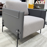 Modernes Design Stahlrahmen Glücksbringer Büromöbel Günstiges 3-Sitzer Direktoren-Sofa