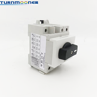 Turnmooner, interruptor aislador de CC PV, 1000V, 32A, interruptor de fusible Solar de riel Din, Desconector con mango giratorio, 2 uds./T 4P