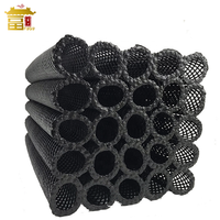 Ensemble de tubes filtrants en plastique, média de Bio-Filtration, média de Bio-bloc HDPE pour usine de traitement des eaux usées MBBR