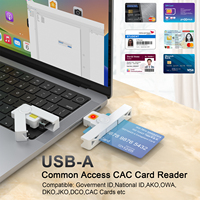 Mini lecteur de carte à puce pliable DOD USB 2.0 accès pour EMV accès externe ID débit crédit cartes à puce ATM ordinateur