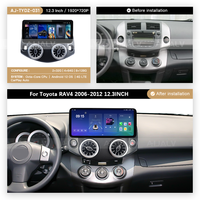Système audio de voiture Android 12,3 pouces BT WIFI 4G DSP, navigation GPS, Carplay, lecteur multimédia MP5 vidéo pour Toyota RAV4 2006-2012