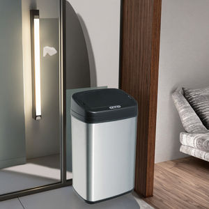 صندوق نفايات ذكي 50L 13 جالون بدون لمس إلكتروني بغطاء OEM صندوق نفايات مربع للاستخدام المنزلي-للحمام والمطبخ والمكاتب والفنادق - Product Image 2
