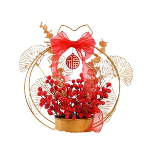 Ornement du Nouvel An chinois avec le caractère Fu, décoration porte-bonheur rouge pour la maison, cadeau - Product Image 2