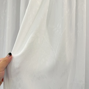 Hiện đại Luxe Jacquard dệt vải tuyn sheer thiết kế bán buôn xù thêu xếp li rèm cửa sheers cho phòng ngủ phòng khách - Product Image 3