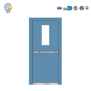 <span class=keywords><strong>Porte</strong></span> <span class=keywords><strong>coupe</strong></span>-<span class=keywords><strong>feu</strong></span> d'urgence à feuille simple avec barre anti-panique pour fabricant et entrepreneur - Prix de projet en gros - Product Image 1