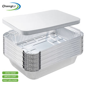 Bandeja de Alumínio Prata de 1100ml 8011 Descartável para Alimentos com Tampa Transparente - Product Image 1