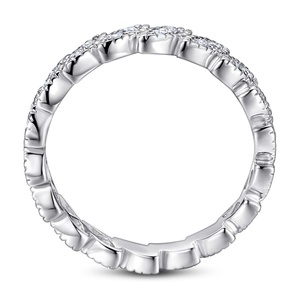 แหวนเงินแท้ 925 ลายดาวเรือง ประดับเพชรซิคอนสีขาว ดีไซน์เรขาคณิต รูปดาว สำหรับผู้หญิง ได้รับการรับรองจาก CMA เหมาะสำหรับงานแต่งงานและงานปาร์ตี้ - Product Image 3