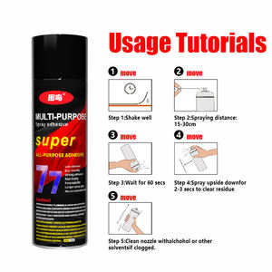 Super 77 <span class=keywords><strong>Colle</strong></span> adhésive <span class=keywords><strong>permanente</strong></span> polyvalente <span class=keywords><strong>en</strong></span> aérosol, papier, carton, tissu, plastique, <span class=keywords><strong>colle</strong></span> textile, bois, poids net 16.75 oz - Product Image 5