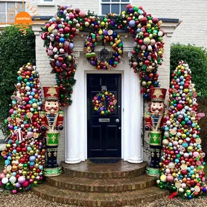 Guirlandes et couronnes de noël fournitures de décoration de noël extérieur/casse-noisette extérieur/géant de noël