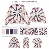 Fabricant de sweats à capuche tie-dye en spirale pour commandes en gros, 100% coton, molleton épais, pulls unis, usine de vêtements OEM