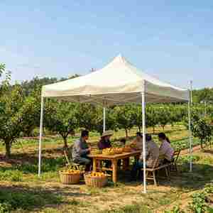 Abri instantané pop-up 3x3m pour l'extérieur, tente imperméable, protection contre le soleil et la pluie pour événements sportifs, marathon, premiers secours, point de contrôle temporaire - Product Image 1