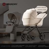 Poussette bébé en alliage d'aluminium, nouveau-né, position assise et allongée, légère, pliable, vue haute, bidirectionnelle, portable, pour voyage, 0-3 ans