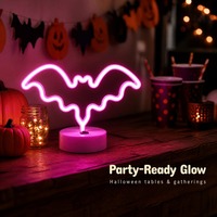 En gros Lampe néon chauve-souris pour décoration de fête d'Halloween, maison, cheminée, étagère, bar, vitrine