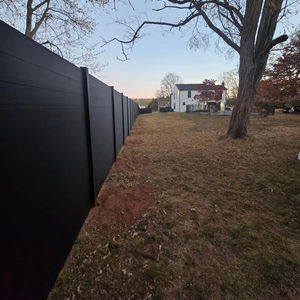 Exterior moderno de alta calidad con recubrimiento en polvo negro seguridad aluminio privacidad Metal listón aluminio límite pared patio jardín valla - Product Image 3