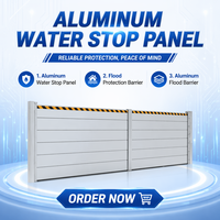 Barrière anti-inondation pliable en aluminium avec mécanisme de verrouillage rapide pour la protection des garages et des maisons