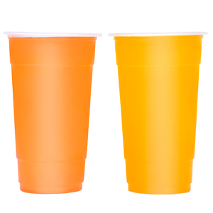 Tasse jetable en plastique PP 700ml, gobelet pour smoothie, bulle, thé, yaourt, haute qualité, 50 pièces - Product Image 3