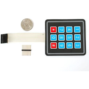 3x4 16-Key Membrane Matrix Keypad,Self-Adhesive <b>Keyboard</b> Switch for Prototyping, Microcontroller Input & DIY <b>Electronics</b> Project - Product Image 2