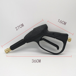 Pistola de lavado de coches de alta presión con conexión rápida, núcleo de válvula de cobre puro de longitud media, unión de 1/4 de pulgada, operación manual - Product Image 4