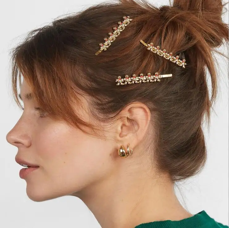 2020 Kaimei Mode Böhmen Kristall Schneeflocke Haar Pins Frauen Mädchen Grips mini Hochzeit Haar Schmuck ZA Trendy Haarspange