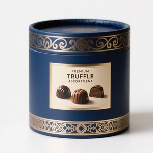 Custom Eco-Friendly High-End <b>Biodegradable</b> Reusable Kraft <b>Paper</b> Gift Box for Nuts Cocoa Beans Four-Color Printing Hot Stamping - Product Image 5