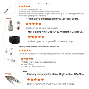Connecteur <span class=keywords><strong>coaxial</strong></span> RF 4.3/10 <span class=keywords><strong>Mini</strong></span> Din 4.3-10 Prise femelle à sertir pour câble LMR240 H155 - Product Image 5