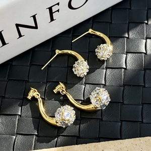 Nouvelles boucles d'oreilles plaquées or ZCgold au design séparé, boucles d'oreilles de luxe plaquées or avec zircon naturel, idéales <span class=keywords><strong>pour</strong></span> un usage quotidien - Product Image 6