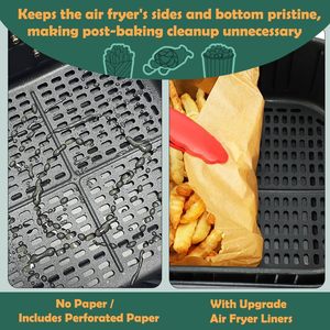 Disposable Greaseproof Waterproof Heat Resistant 16*4.5cm Parchment Baking Air Fryer Oil <b>Paper</b> Liner <b>Kitchen</b> Cooking <b>Paper</b> - Product Image 2