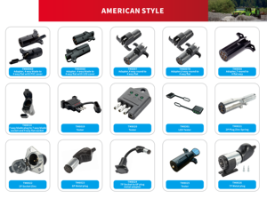 Conectores de Remolque Redondos y Planos de Estilo Americano de 1/<span class=keywords><strong>2</strong></span>/3/4/5/6/7 Pines OEM Personalizados, Arnés para Sistema Eléctrico de Iluminación de Remolque - Product Image 4
