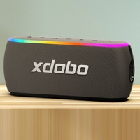XDOBO X8III 60W Enceinte sans fil portable IPX7 Étanche Lumière RVB Enceinte étanche pour l'extérieur Idéale pour le camping Plage Ordinateur