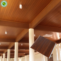 Material De Construcción Panel De Revestimiento De Pared Paneles De Hojas De Madera Pvc Cuadrado Contemporáneo Apartamento PVC Techos De Plástico En Guangzhou