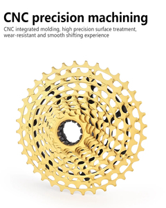 Piñón <span class=keywords><strong>de</strong></span> <span class=keywords><strong>Bicicleta</strong></span> <span class=keywords><strong>de</strong></span> Montaña, Equipo <span class=keywords><strong>de</strong></span> Ciclismo, Cilindro <span class=keywords><strong>de</strong></span> <span class=keywords><strong>Bicicleta</strong></span>, Piñón <span class=keywords><strong>de</strong></span> 8/9/10/11/12 <span class=keywords><strong>Velocidades</strong></span>, Aleación <span class=keywords><strong>de</strong></span> Acero Dorado, Duradero - Product Image 3