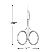 Ciseaux à poils de nez en métal durables et pratiques, à pointe arrondie, pour la sécurité, la coupe des ongles et des cuticules, ciseaux de beauté