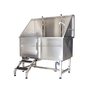 Vasca da Bagno per Cani in Acciaio Inox Durevole EUR <span class=keywords><strong>PET</strong></span>, Vasca per Toelettatura Cani, Prodotto per la Pulizia e la Toelettatura di Animali Domestici in Acciaio Inox - Product Image 1