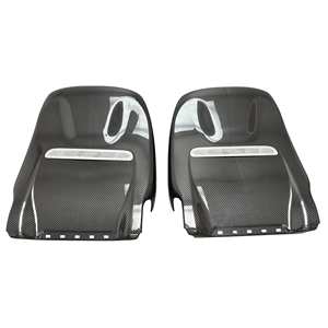 Cubierta de Asiento Trasero de Fibra de Carbono Seca con Acabado Brillante y Tejido Twill para Mercedes Benz Clase G W464 G500 G63 W463A G350 G580 2019-2024, Repuesto - Product Image 1