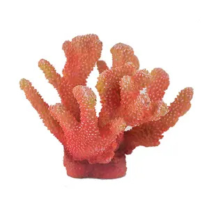 Decor For Aquarium Wholesale OEM Artifical Aquarium Decoration Polyresin Coral Ornament For Fish Tank