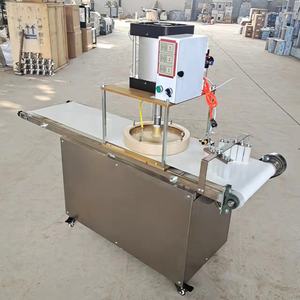 Presse à pâte à pizza pneumatique automatique Machine à fabriquer des enveloppes de tortilla à croûte de pain <span class=keywords><strong>naan</strong></span> - Product Image 5