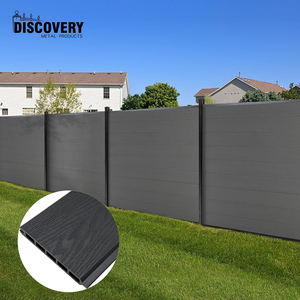 Panneaux <span class=keywords><strong>de</strong></span> clôture <span class=keywords><strong>de</strong></span> jardin modernes en WPC pour l'extérieur, clôture à lattes verticales en composite bois-plastique co-extrudé pour l'intimité - Product Image 3