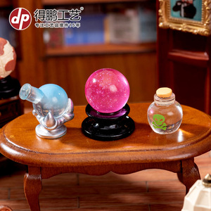 หนังสือเวทมนตร์จิ๋ว Dp ลูกบอลคริสตัล อุปกรณ์ตกแต่งบ้านตุ๊กตา เรซิ่น DIY ของตกแต่งสำหรับตั้งโต๊ะ - Product Image 2