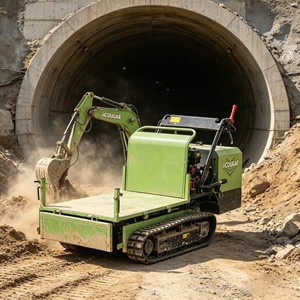 Mini-dumper sur chenilles Cougars CG0301A avec moteur <span class=keywords><strong>Kubota</strong></span> EPA, capacité de la benne de 500 kg, homologué CE - Product Image 6