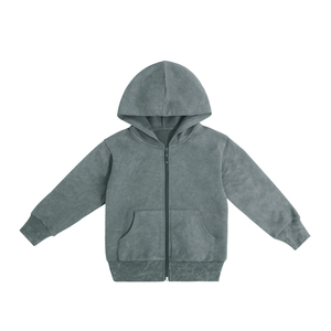 Logo brodé personnalisé bébé vestes outwear à manches longues bébé fermeture éclair hauts garçons vêtements batik imprimé vêtements à capuche - Product Image 5