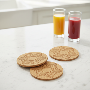 Sous-verres en liège naturel DINGYE, résistants à la chaleur, antidérapants, réutilisables, pour la maison et le bar, logo personnalisé, vente en gros - Product Image 4