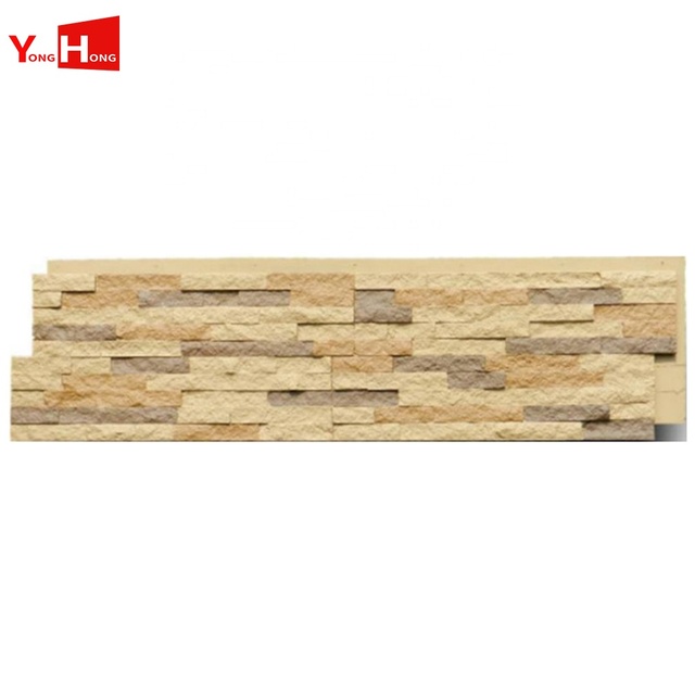 3d Artificial Decorative Faux Rock Polyurethane PU Stone Exterior PU Artificial Stone