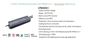 IP67 impermeable AC a DC LED fuente de alimentación conmutada voltaje constante 60W 400W controlador 12V 24V transformadores de iluminación - Product Image 3