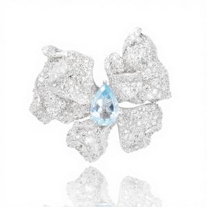 เข็มกลัดรูปผีเสื้อประดับเพชรคิวบิกเซอร์โคเนียเงินแท้ 925 คุณภาพสูงสำหรับงานแต่งงานและงานหมั้นสำหรับผู้หญิงและผู้ชาย - Product Image 1